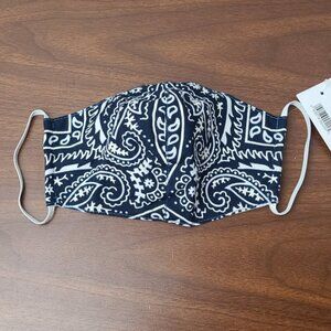 Re/Done upcycled bandana print face mask